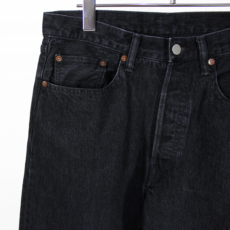 UNUSED [ UW0826 (13oz denim cut off pants) ] BLACK SHORT LENGTH