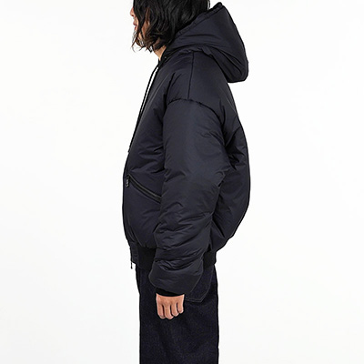 UNUSED [ US2260 (Hooded padding jacket) ] BLACK