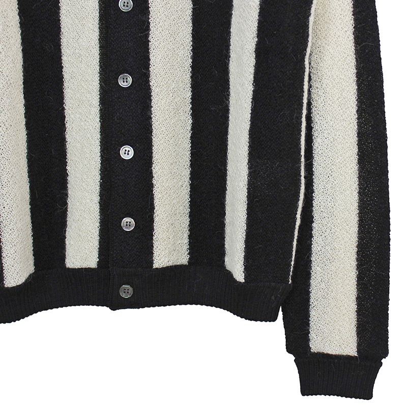 UNUSED [ US1869 (7g stripe cardigan) ] OFF×BLACK | ロイド・エフ 