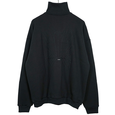 Sasquatchfabrix. [ TALISMAN HALF ZIP SWEATSHIRT ] BLACK