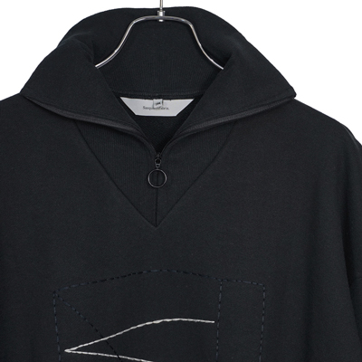 Sasquatchfabrix. [ TALISMAN HALF ZIP SWEATSHIRT ] BLACK