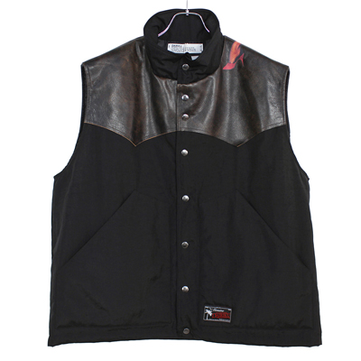 DAIRIKU [ "Pinup Girl" Batting Nylon Vest ] Black