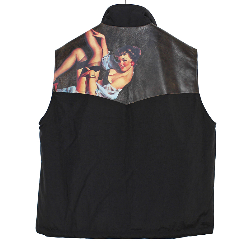 【DAIRIKU】“Pinup Girl” Batting Nylon Vest