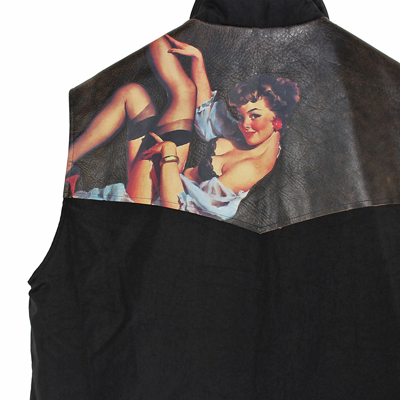 【DAIRIKU】“Pinup Girl” Batting Nylon Vest