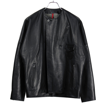YANTOR [ Cow Leather Skin Jacket  ] BLACK