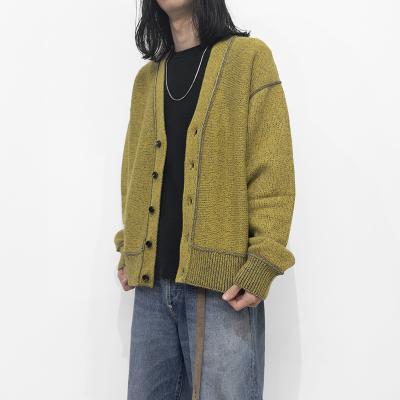 UNUSED [ US2456 (Wool knit cardigan) ] MUSTARD