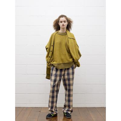 UNUSED [ US2456 (Wool knit cardigan) ] MUSTARD