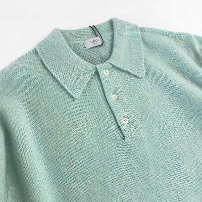 URU [ KNIT POLO ] L.GREEN