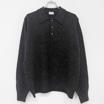 URU [ KNIT POLO ] CHARCOAL