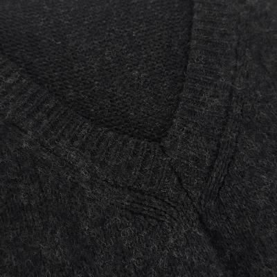 URU [ V NECK KNIT ] CHARCOAL