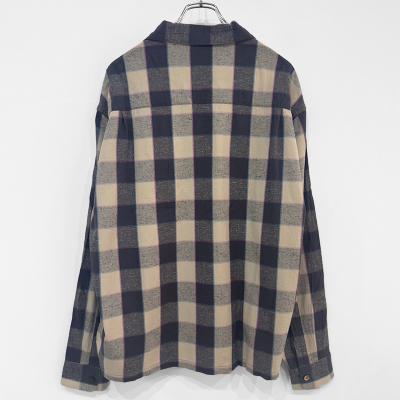 UNUSED [ US2463 (Long sleeve check shirt) ] BEIGE×BLACK