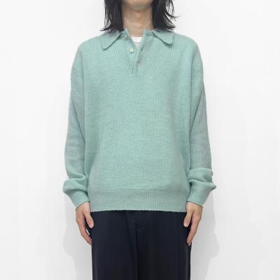URU [ KNIT POLO ] L.GREEN
