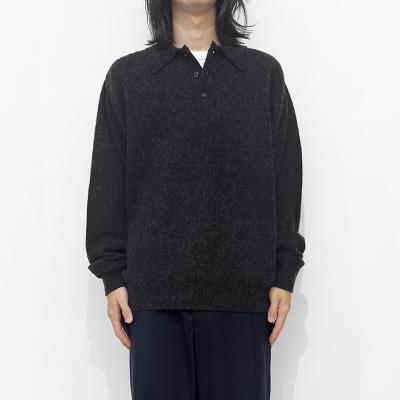 URU [ KNIT POLO ] CHARCOAL