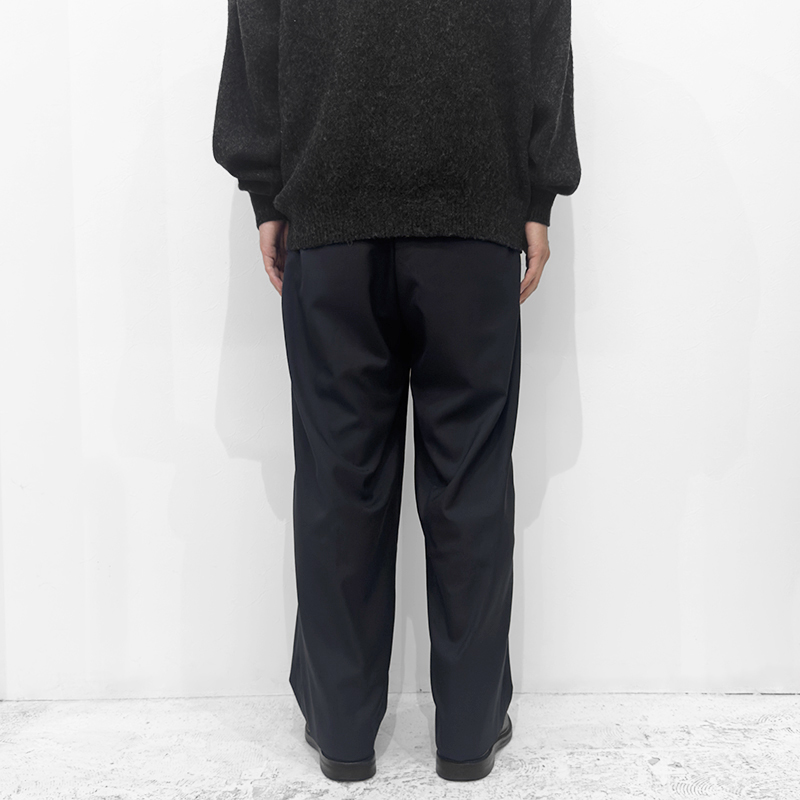 【URU/ウル】WOOL TROPICAL 1 TUCK PANTS URU [ WOOL TROPICAL 1 TUCK PANTS ] D.NAVY | ロイド・エフ