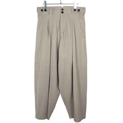 YANTOR [ 6ply Khadi 2tuck Wide Pants ] BEIGE