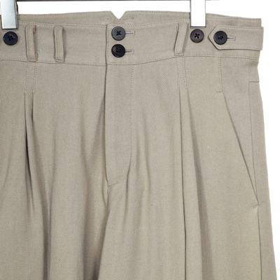 YANTOR [ 6ply Khadi 2tuck Wide Pants ] BEIGE