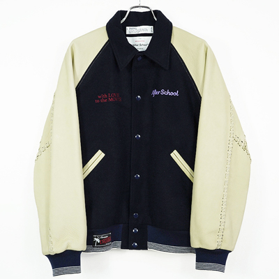 DAIRIKU [ "Brat Pack" Raglan Stadium Jacket ] Navy