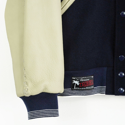 DAIRIKU [ "Brat Pack" Raglan Stadium Jacket ] Navy