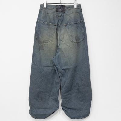 refomed [ FRESH MAN DENIM WIDE PANTS "USED" ] USED