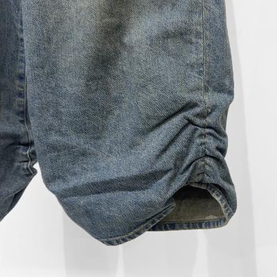 refomed [ FRESH MAN DENIM WIDE PANTS "USED" ] USED