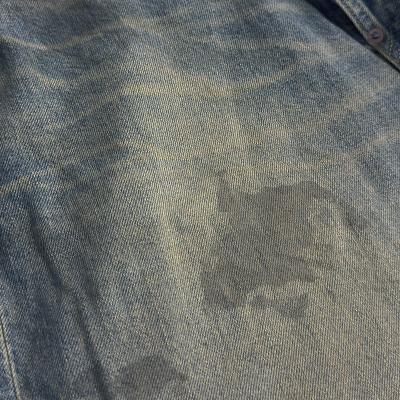 refomed [ FRESH MAN DENIM WIDE PANTS "USED" ] USED