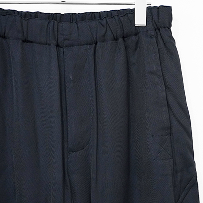 URU [ RAYON EASY PANTS ] D.NAVY