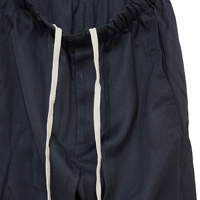 URU [ RAYON EASY PANTS ] D.NAVY