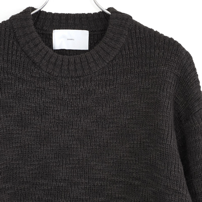 SUGARHILL [ LOW GAUGE KNIT SWEATER ] CHARCOAL BLACK