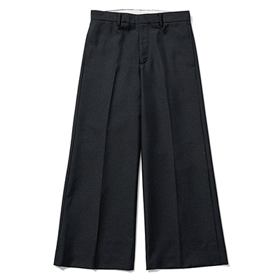 Sasquatchfabrix. [ FLARE SILHOUETTE SLACKS ] BLACK