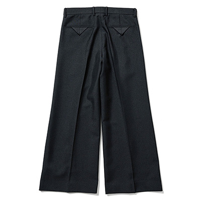 Sasquatchfabrix. [ FLARE SILHOUETTE SLACKS  ] BLACK