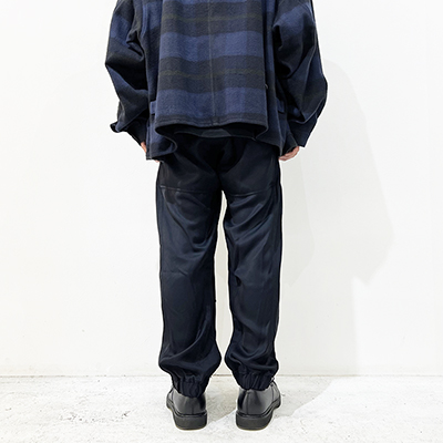 URU [ RAYON EASY PANTS ] D.NAVY