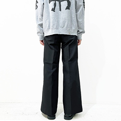 Sasquatchfabrix. [ FLARE SILHOUETTE SLACKS  ] BLACK