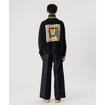 Sasquatchfabrix. [ FLARE SILHOUETTE SLACKS ] BLACK