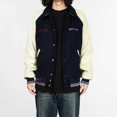 DAIRIKU [ "Brat Pack" Raglan Stadium Jacket ] Navy