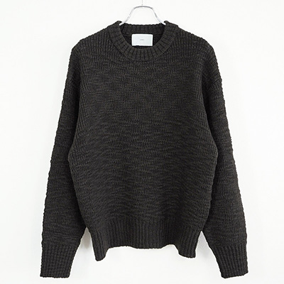 SUGARHILL [ LOW GAUGE KNIT SWEATER ] CHARCOAL BLACK