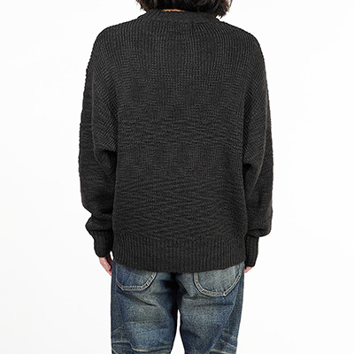 SUGARHILL [ LOW GAUGE KNIT SWEATER ] CHARCOAL BLACK