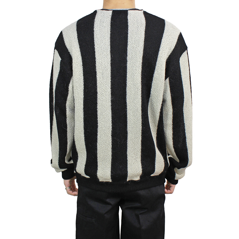UNUSED [ US1869 (7g stripe cardigan) ] OFF×BLACK | ロイド・エフ