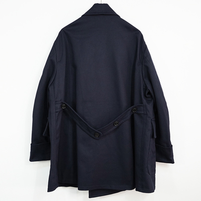 URU [ DOUBLE BREASTED COAT ] D.NAVY