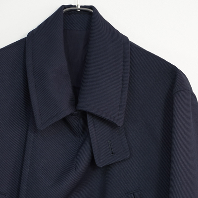 URU [ DOUBLE BREASTED COAT ] D.NAVY