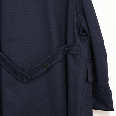 URU [ DOUBLE BREASTED COAT ] D.NAVY