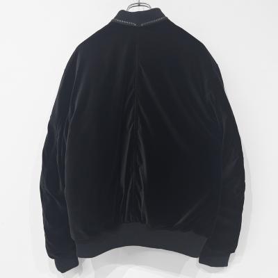 ESSAY [ MA-1 RISING ZIP JACKET (J-1) ] BLACK VELVET