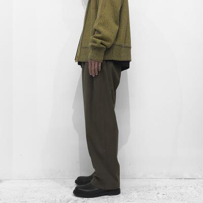 ESSAY [ GATHER EASY SLACKS (P-1) ] MOS GREEN