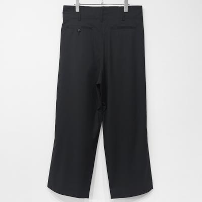 ESSAY [ WIDE TUCK DRAPE SLACKS (P-3) ] BLACK