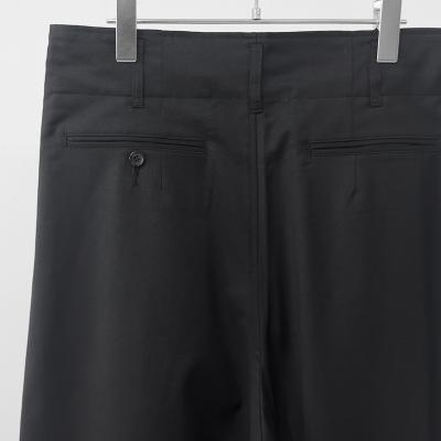 ESSAY [ WIDE TUCK DRAPE SLACKS (P-3) ] BLACK