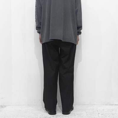 ESSAY [ WIDE TUCK DRAPE SLACKS (P-3) ] BLACK