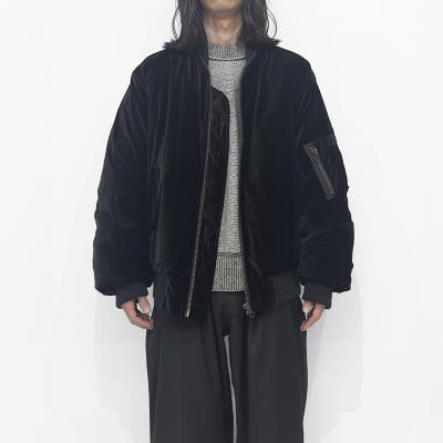 ESSAY [ MA-1 RISING ZIP JACKET (J-1) ] BLACK VELVET