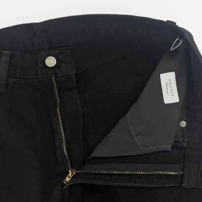 UNUSED [ UW1180 (14oz Denim buggy pants) ] BLACK