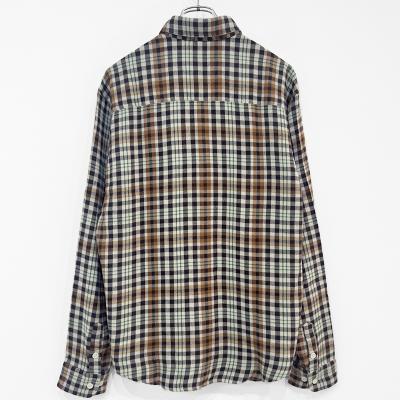 UNUSED [ US2524 (Rayon check shirt) ] BEIGE×BROWN