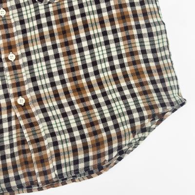 UNUSED [ US2524 (Rayon check shirt) ] BEIGE×BROWN