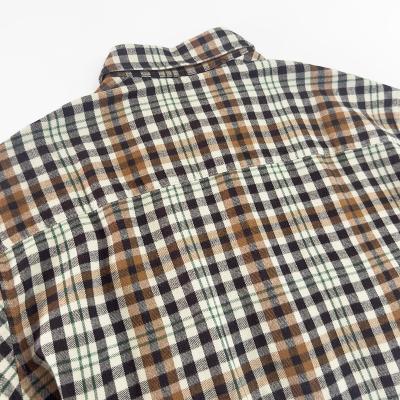UNUSED [ US2524 (Rayon check shirt) ] BEIGE×BROWN